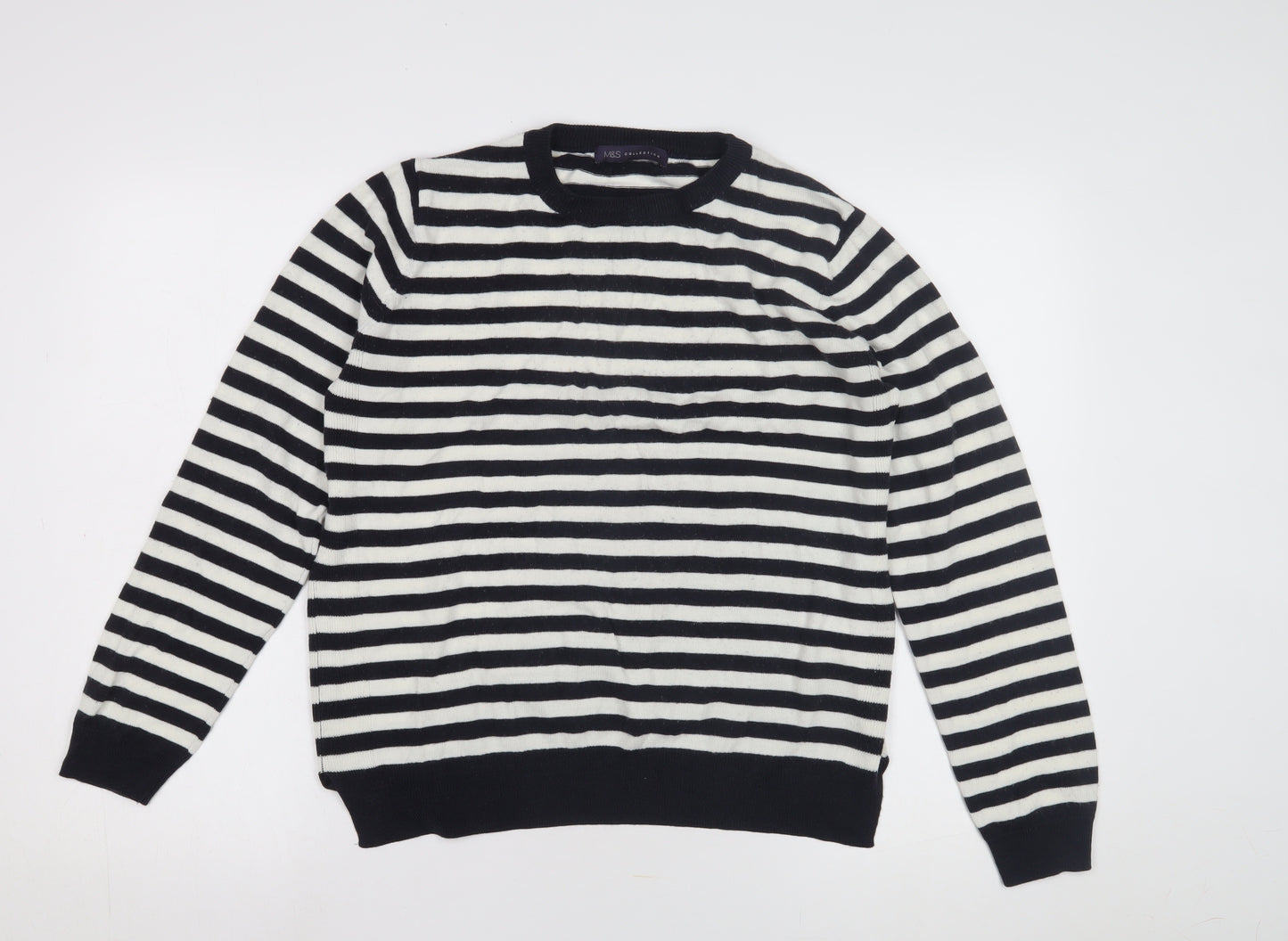 Marks and Spencer Women's Striped Pullover Jumper Size 14