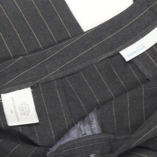 Vinson Women's Black Striped Trousers Size 12
