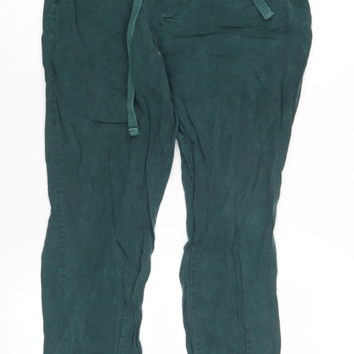 Zara Women's Green Jogger Trousers XS - Casual Comfort
