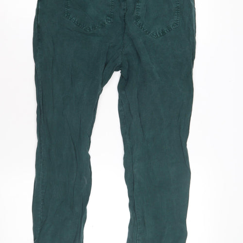 Zara Women's Green Jogger Trousers XS - Casual Comfort