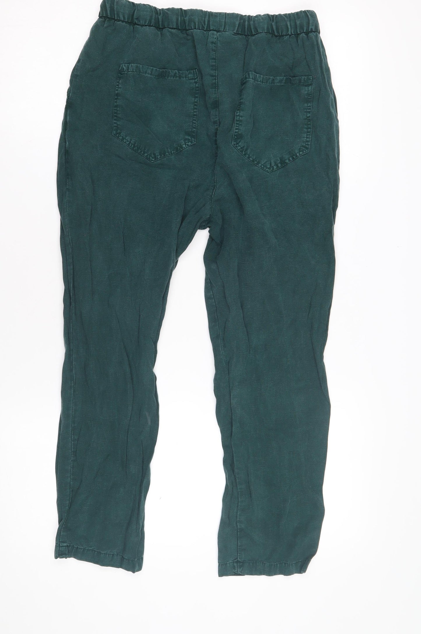 Zara Women's Green Jogger Trousers XS - Casual Comfort