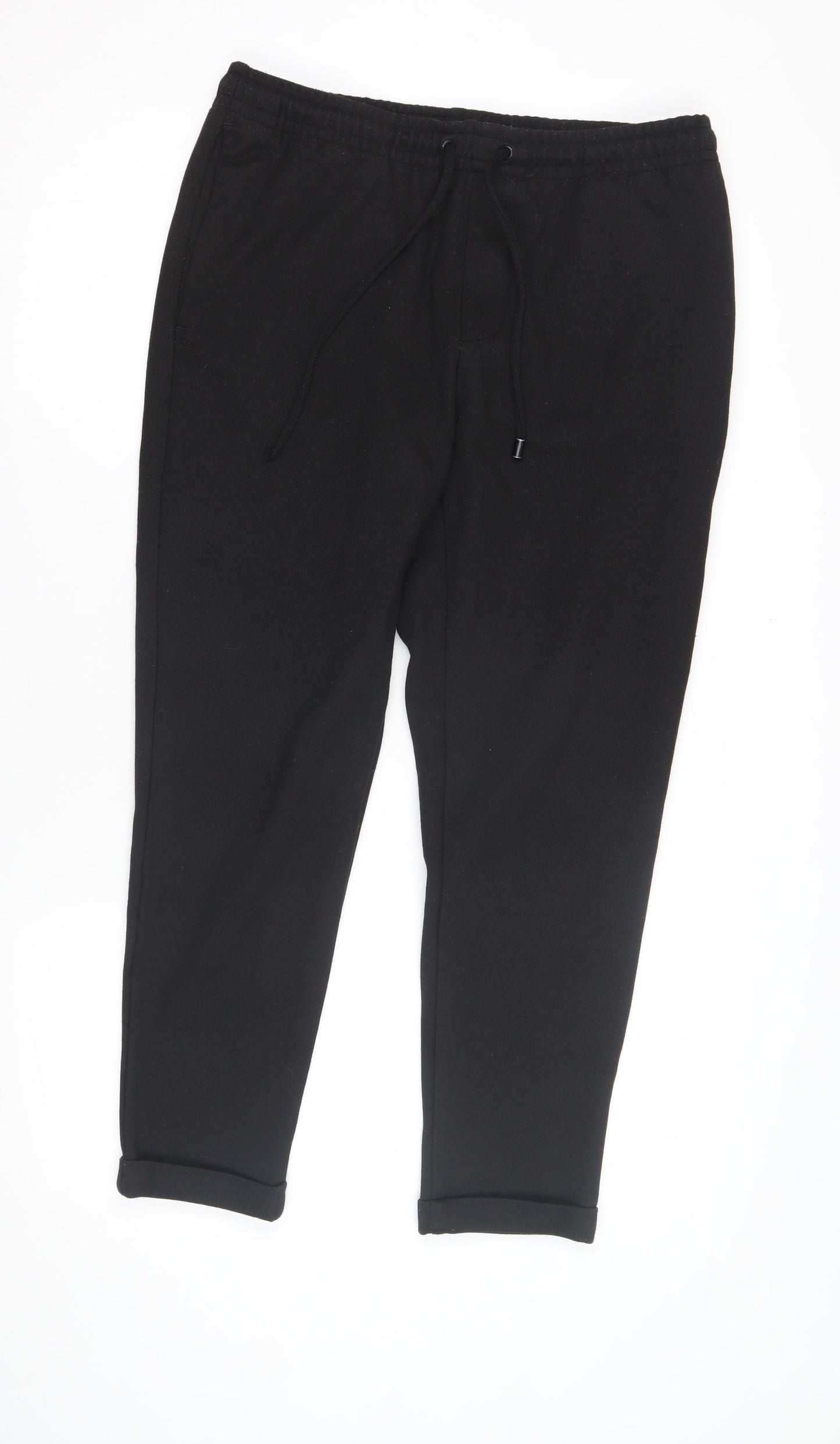 Zara Women's Black Jogger Trousers - Size M