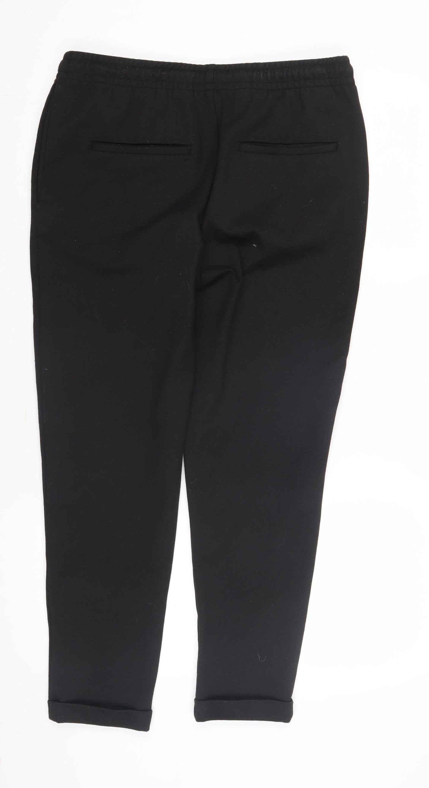 Zara Women's Black Jogger Trousers - Size M