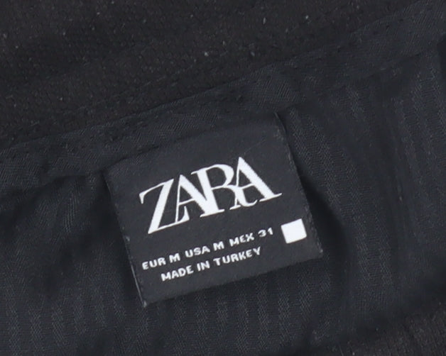 Zara Women's Black Jogger Trousers - Size M