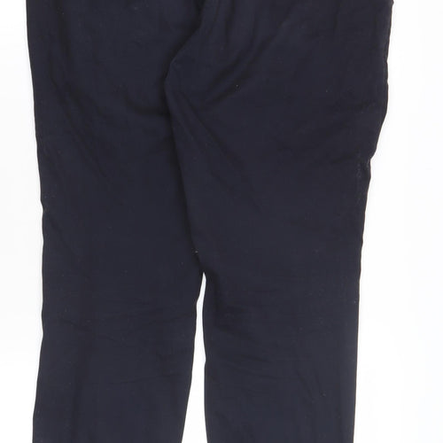Next Men's Black Chino Trousers, 34, Straight Fit