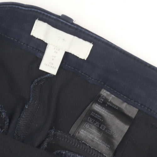 H&M Women's Blue Chino Trousers, Size 8