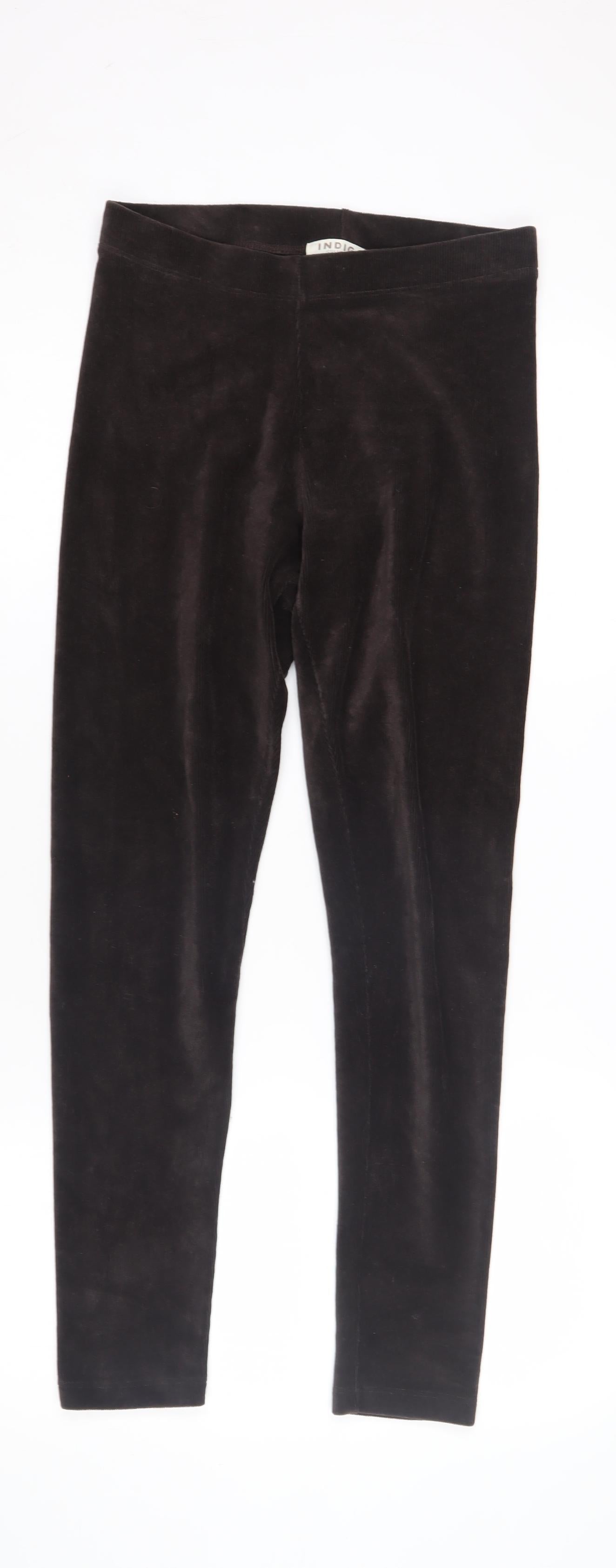 Marks and Spencer Women's Brown Cotton Leggings Size 10