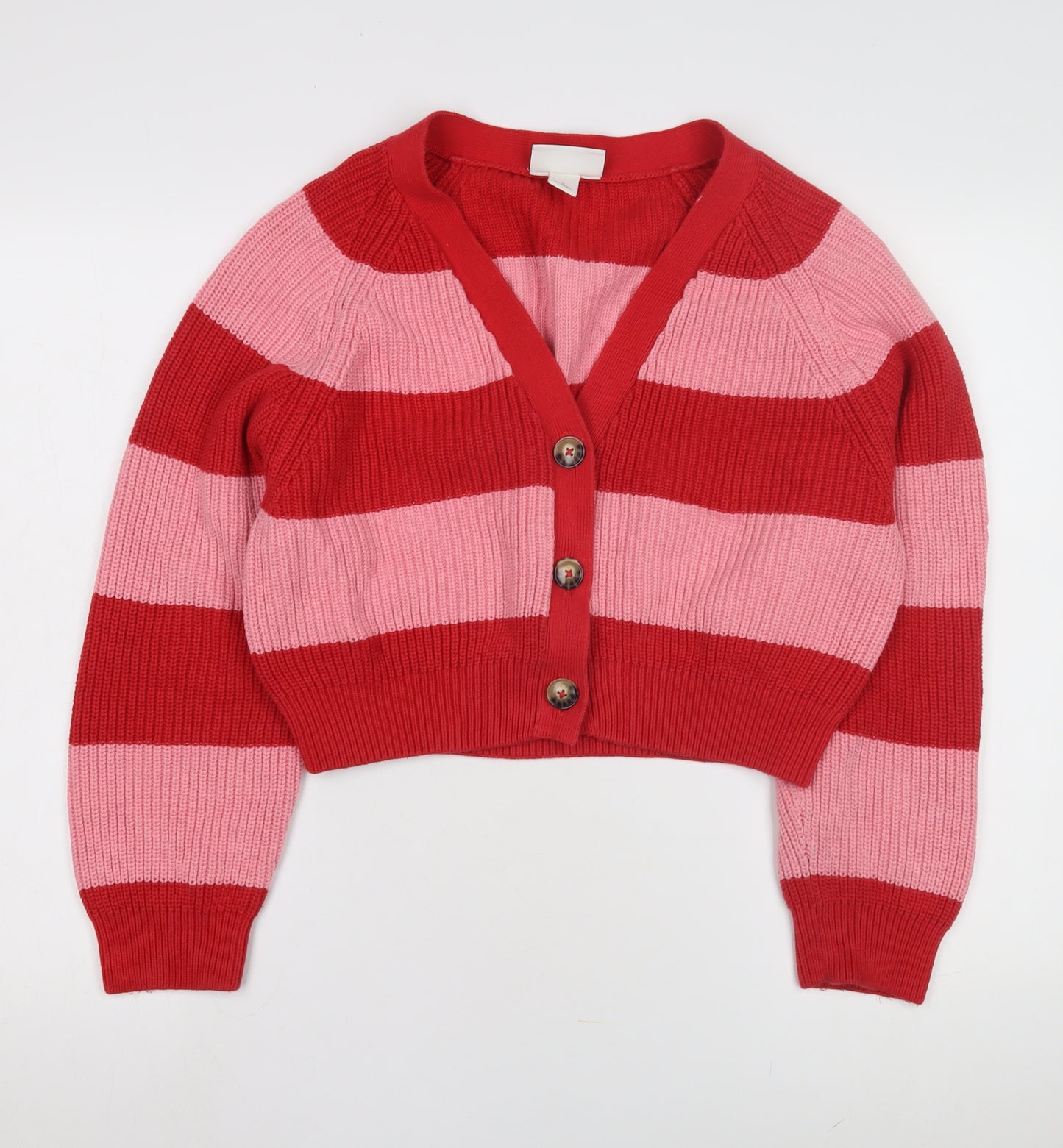 Monki Women's Multicoloured Striped Cardigan Size 12