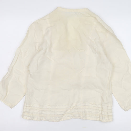 Per Una Women's Ivory Tunic Blouse Size 12