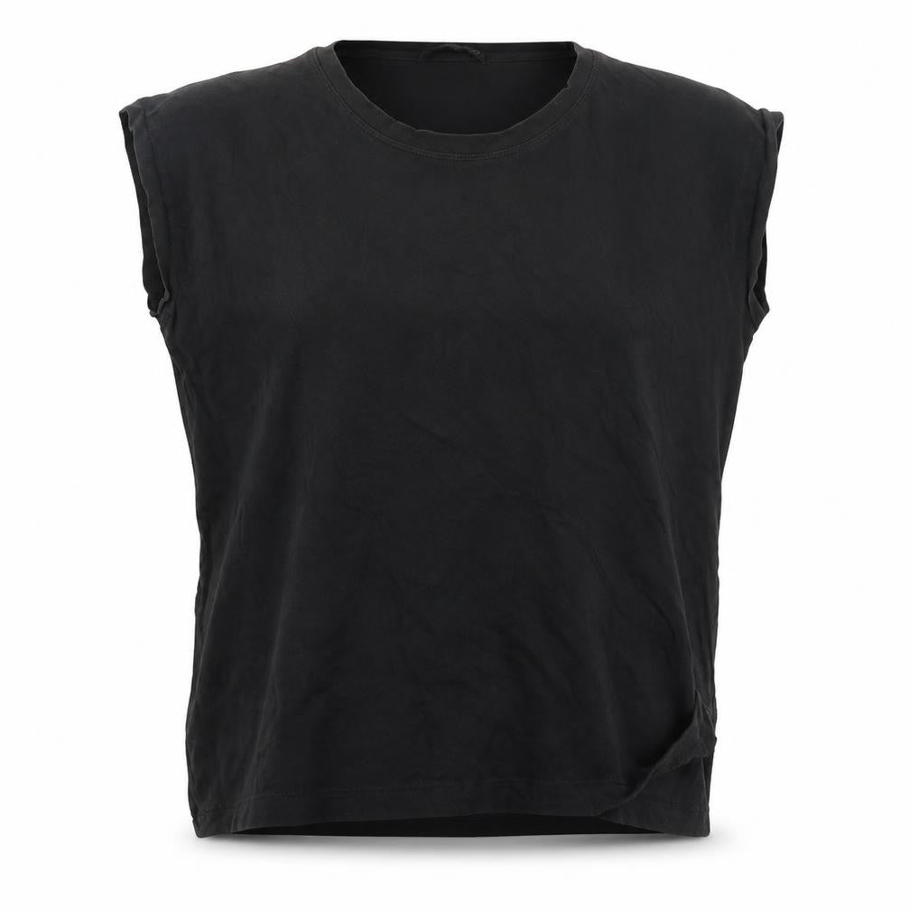Mango Women's Black Crew Neck Sleeveless Top Size 14