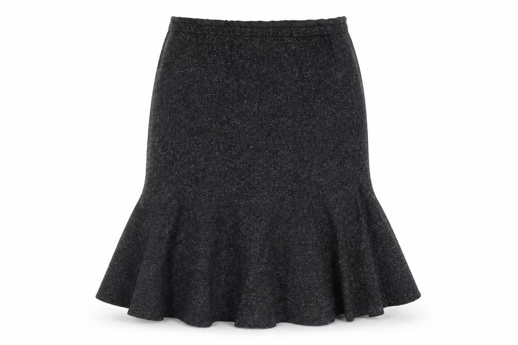 Front view of Marcona Women's Black Skirt, size 14