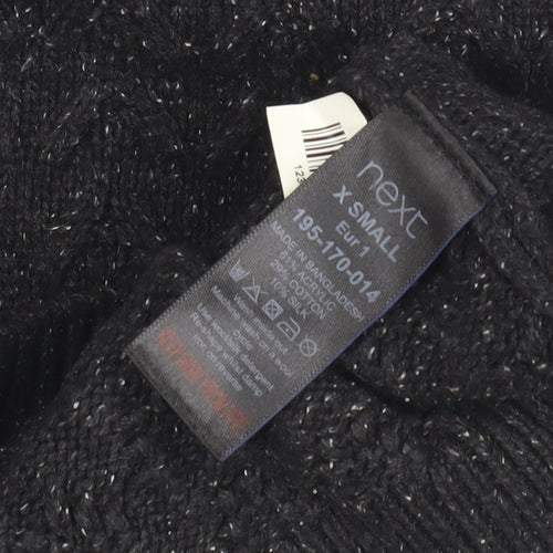 Next Men's Black Cable-Knit Jumper XS