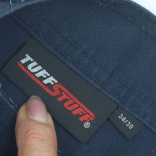 TuffStuff Men's Blue Cargo Trousers 34