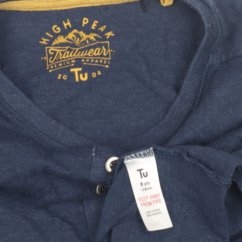 Tu Boys Blue Long Sleeve Top, 8 Years