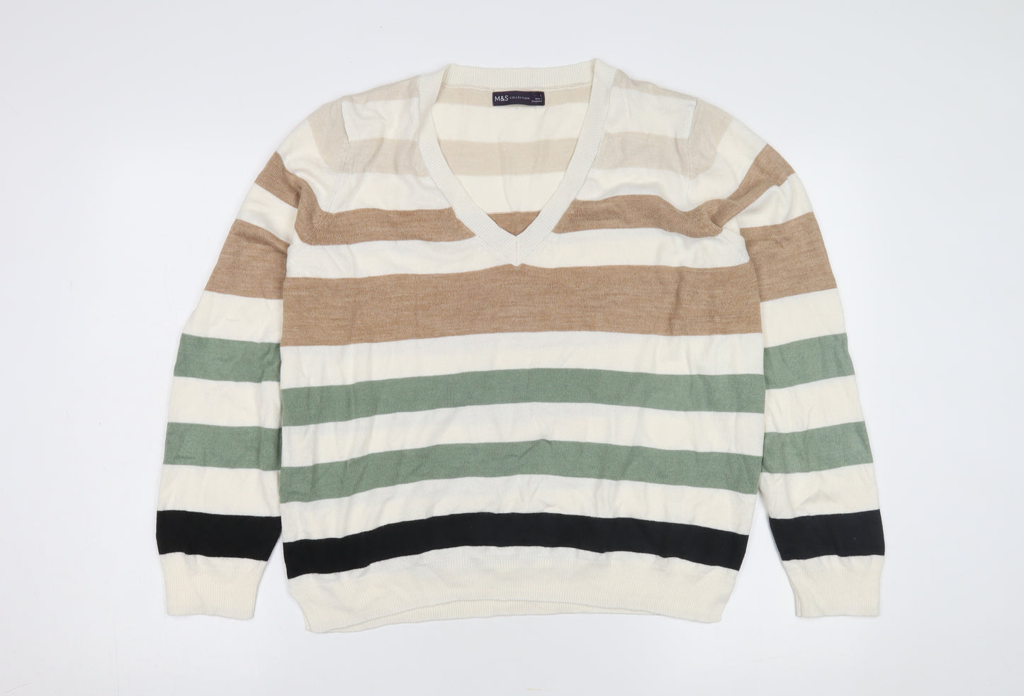 Marks and Spencer Women's Multicoloured L Pullover Jumper