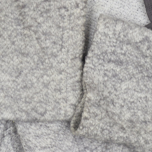 Next Women's Grey Wool Blend Petite Coat Size 12
