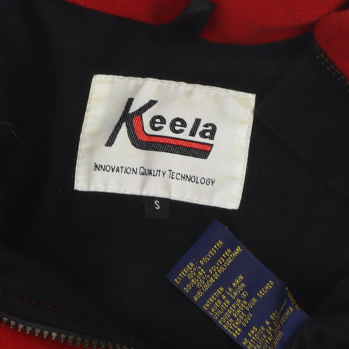 Keela Men's Red Fleece Jacket, Size S, Full Zip