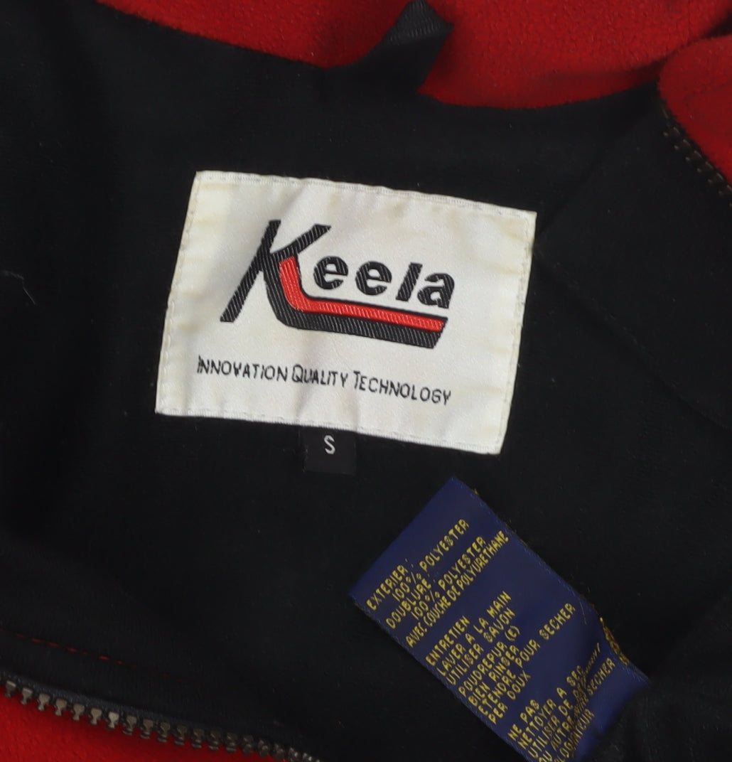 Keela Men's Red Fleece Jacket, Size S, Full Zip