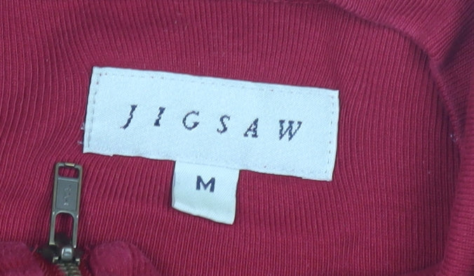 Jigsaw Women's Red Full Zip Jacket, Size M