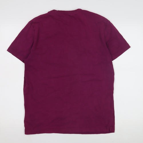 Joules Men's Purple T-Shirt, Medium, Crew Neck