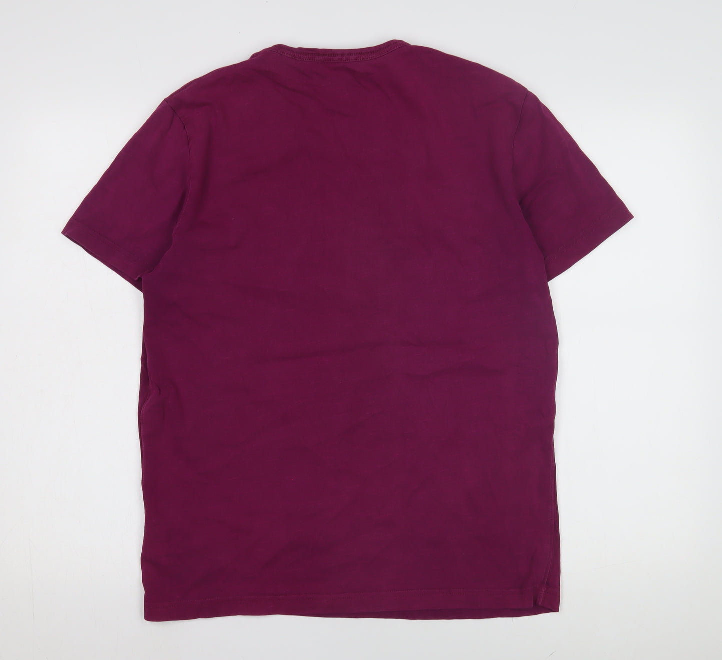 Joules Men's Purple T-Shirt, Medium, Crew Neck