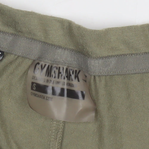 Gymshark Women's Green Cropped Tank, Size S
