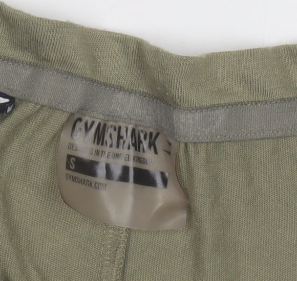 Gymshark Women's Green Cropped Tank, Size S