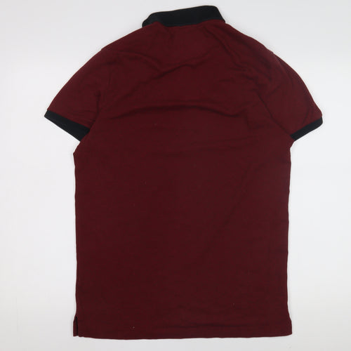 Hollister Men’s Red Polo Shirt M - Logo Detail
