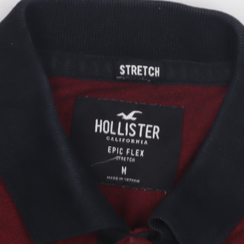 Hollister Men’s Red Polo Shirt M - Logo Detail