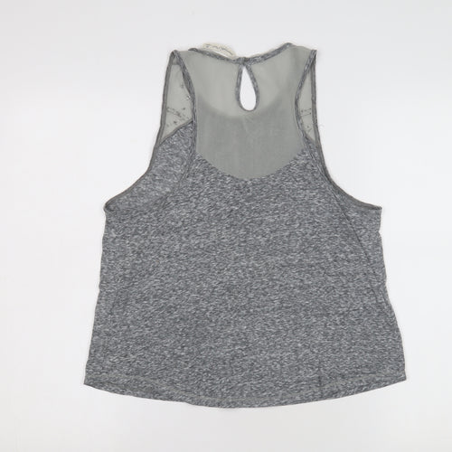 Abercrombie & Fitch Grey Sequin Women's Medium Camisole Tank