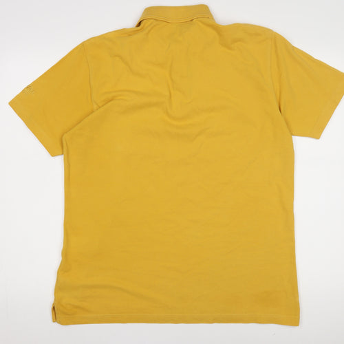 Cotton Traders Men's Yellow Polo Shirt, Medium