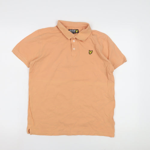 Lyle & Scott Boys Orange Polo Shirt 14-15 Years, Casual