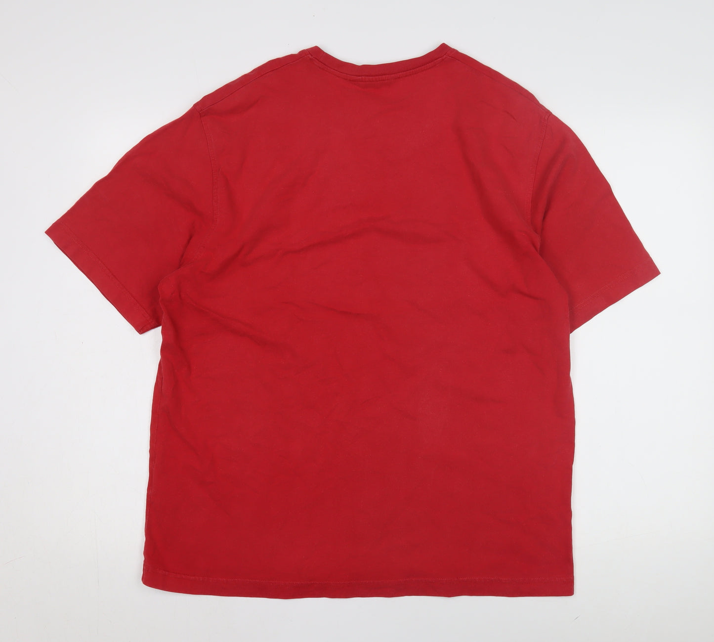 Henri Lloyd Men's Red Crew Neck T-Shirt Size L