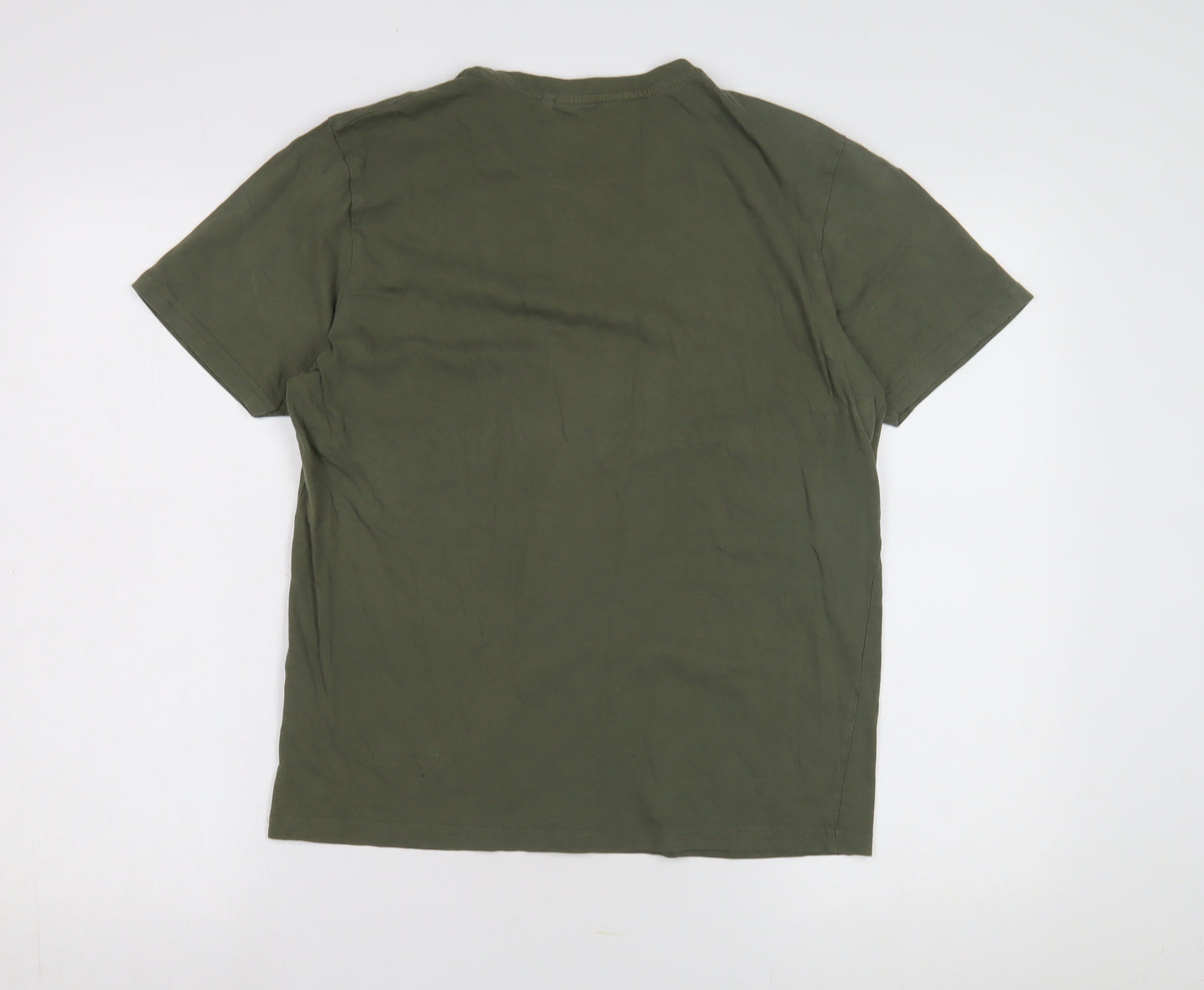 Farah Men's Medium Green Crew Neck T-Shirt