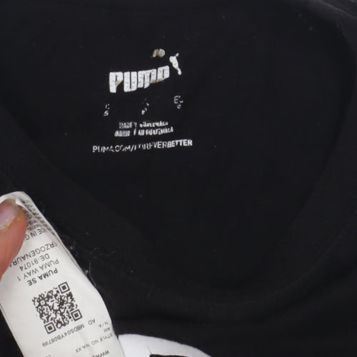 Puma Women's Black Long Sleeve Crew Neck T-Shirt