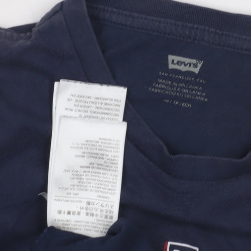 Levi's Boys Blue Graphic T-Shirt - Short Sleeve Crew Neck