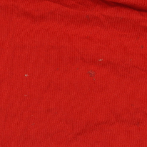 Adidas Men's Red Logo T-Shirt, L, Crew Neck