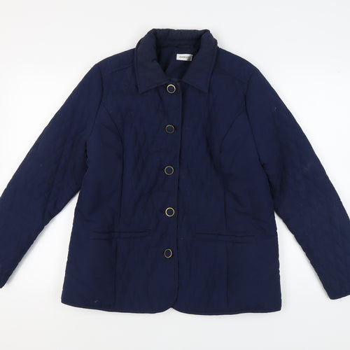 Damart Women's Blue Quilted Jacket Size 14