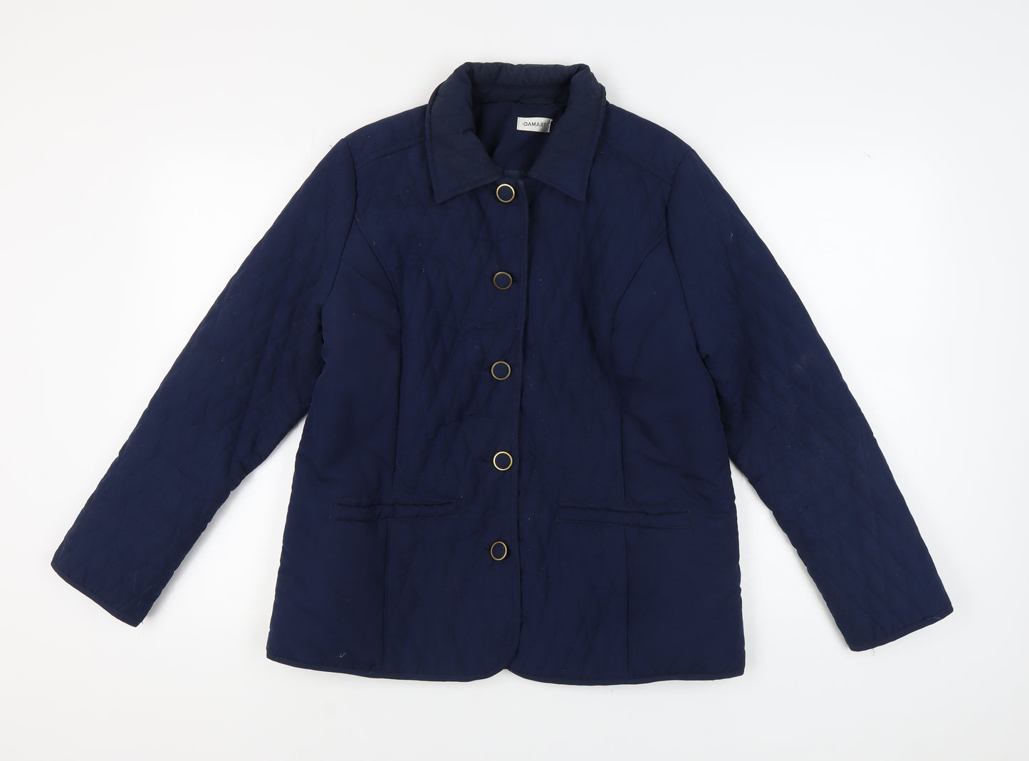 Damart Women's Blue Quilted Jacket Size 14