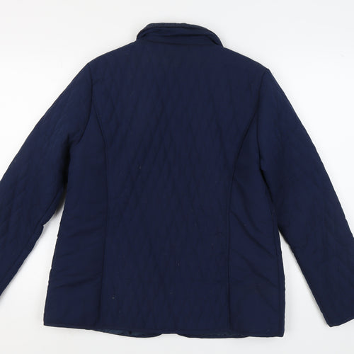 Damart Women's Blue Quilted Jacket Size 14