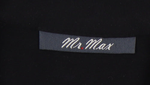 Mr. Max Women's XS Black Animal Print Zip Sweatshirt