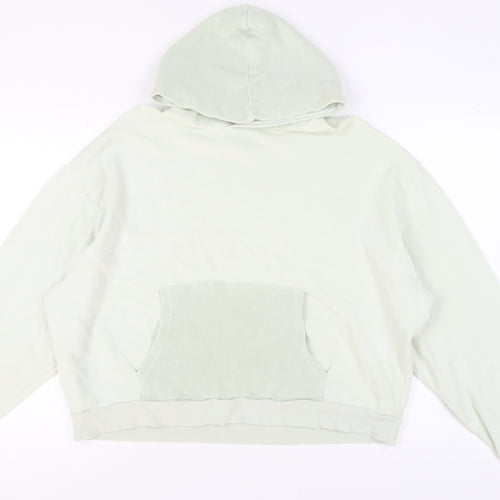 ASOS DESIGN Women's Green Floral Hoodie L