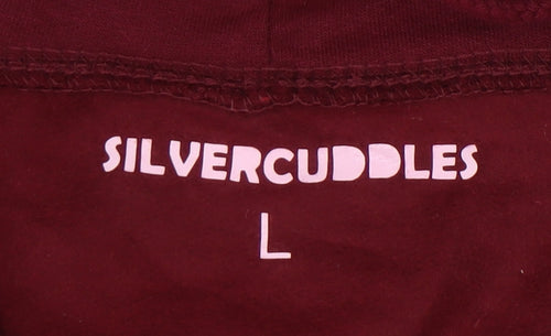 Silvercuddles Unisex Red Pullover Hoodie L