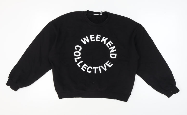 ASOS Women's Black Pullover Sweatshirt - Size 10