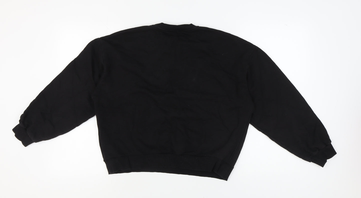 ASOS Women's Black Pullover Sweatshirt - Size 10