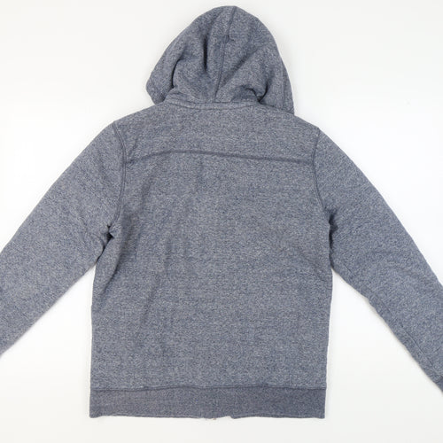 Next Men's Grey Full Zip Hoodie, Medium, Fleece