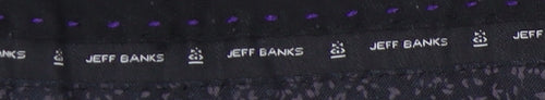 Jeff Banks Men's Grey Check Trousers, Size 36