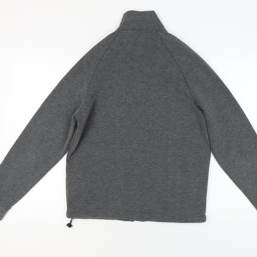 ZARA Women's Grey Full Zip Sweatshirt Size 4