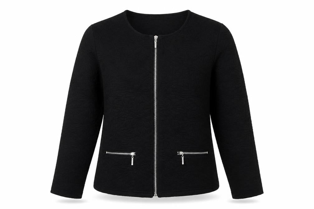 Front view of Simply Stock Shop Women's Black Blazer, size M