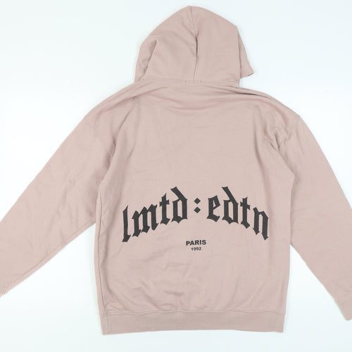 Boohoo Women's Pink Medium Pullover Hoodie - Casual & Comfortable